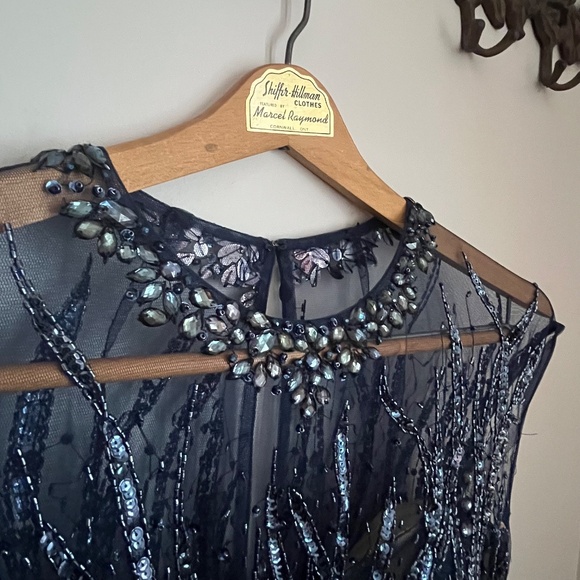 Tony Bowls Beaded Mermaid Evening Gown - Picture 9 of 14